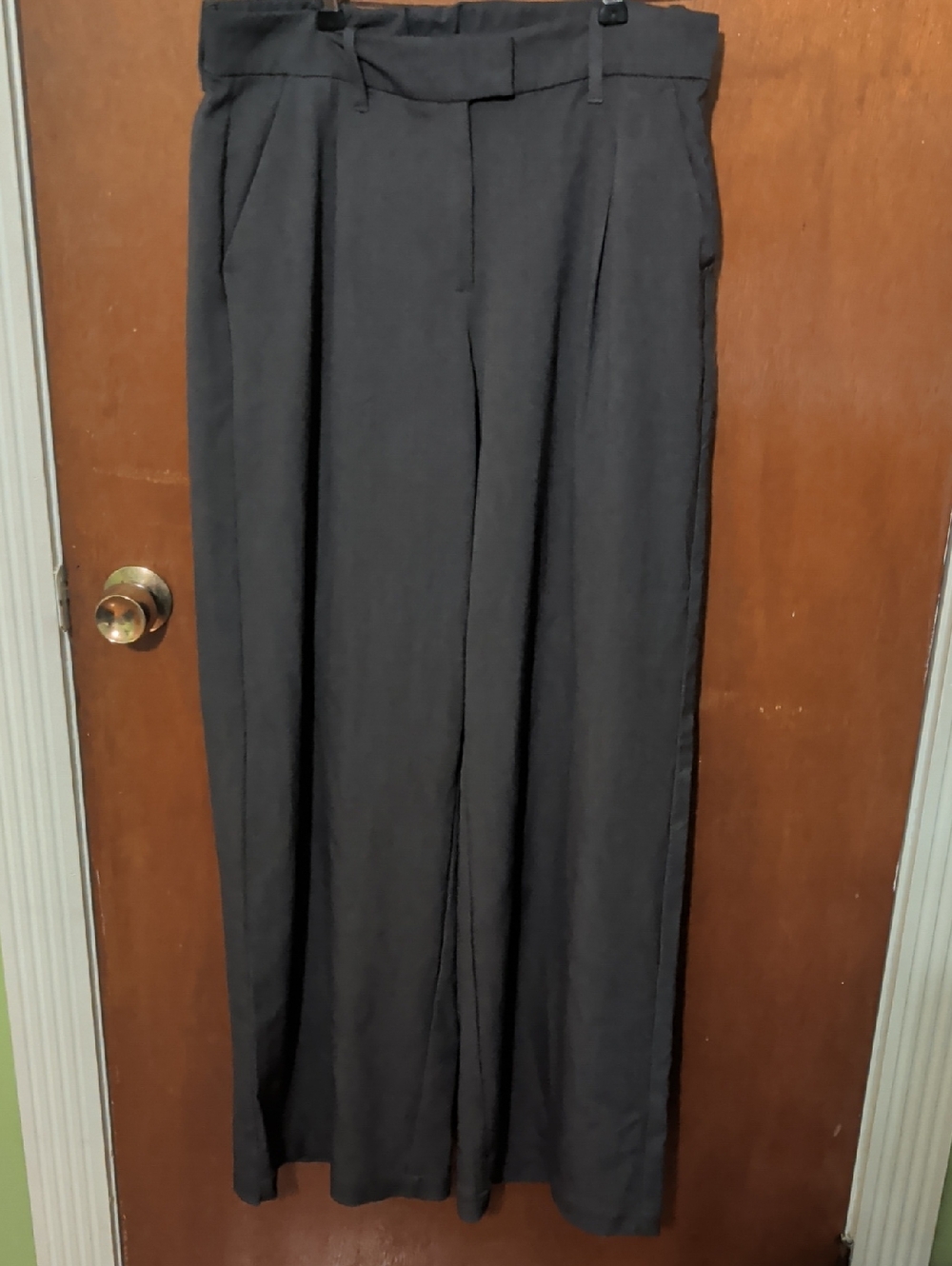 American Eagle Outfitters Gray Wide Leg Trousers